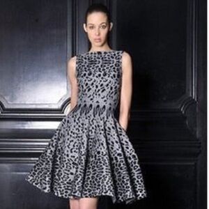 ALAIA fit flare with jacket long sleeve dress